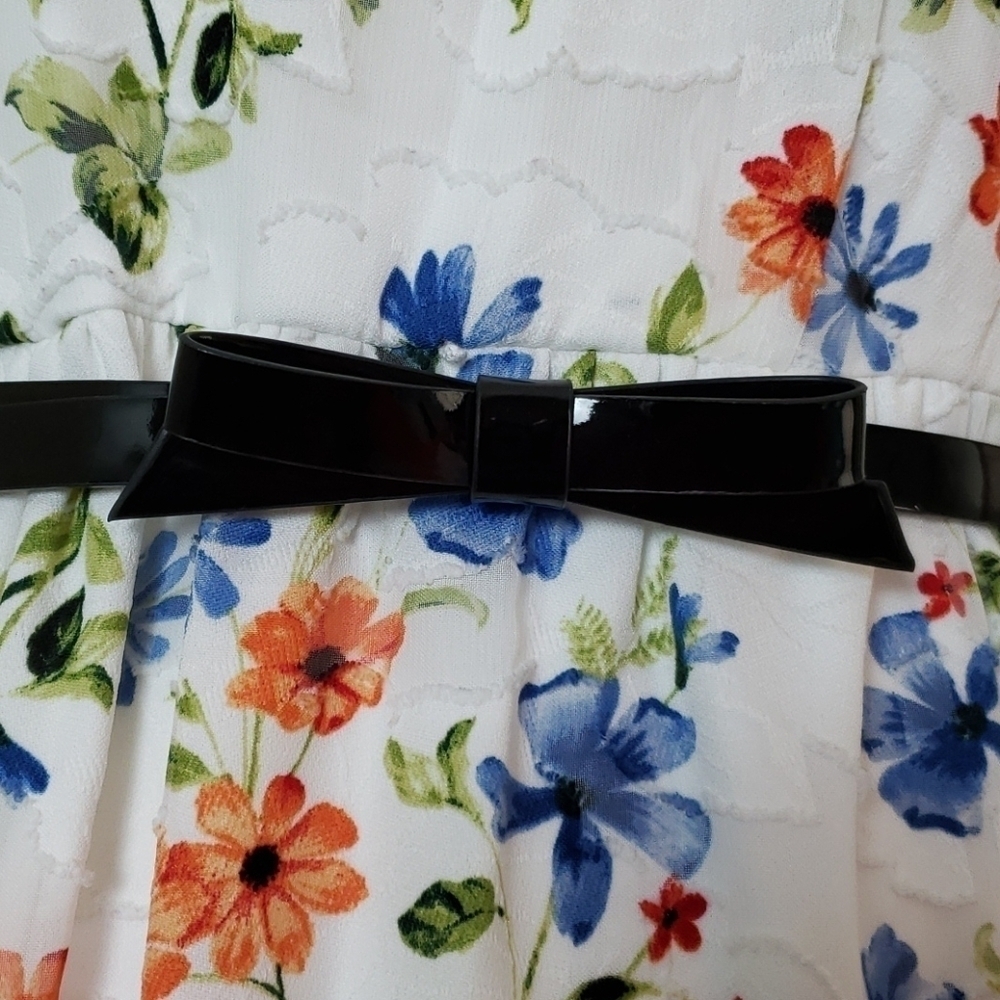 Elle Halter Fit and Flare Floral Dress Sz S - Picture 6 of 8